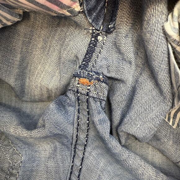 Rock Revival Jeans Womens 27 (4) Blue Anzelie Easy Boot Faux Pocket Flaps Blingy - Picture 12 of 16